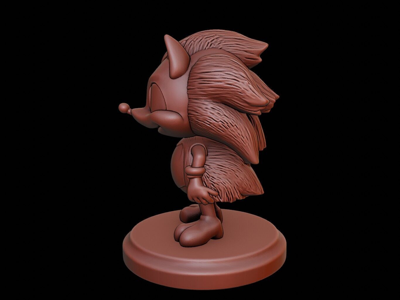 Hedgehog Figure Printable 3D print model_2