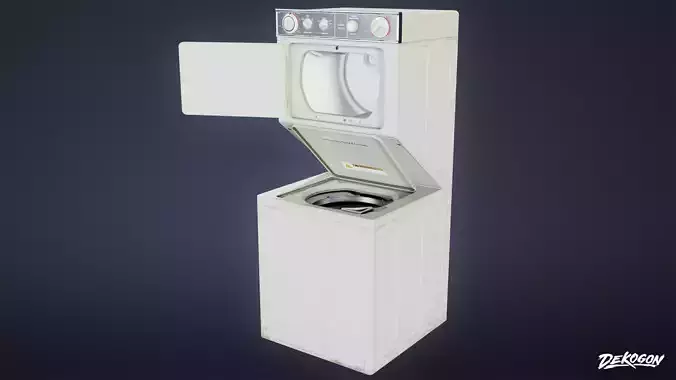 LAUNDROMAT - Standing Laundry Machine 01 - LOW POLY AND NANITE