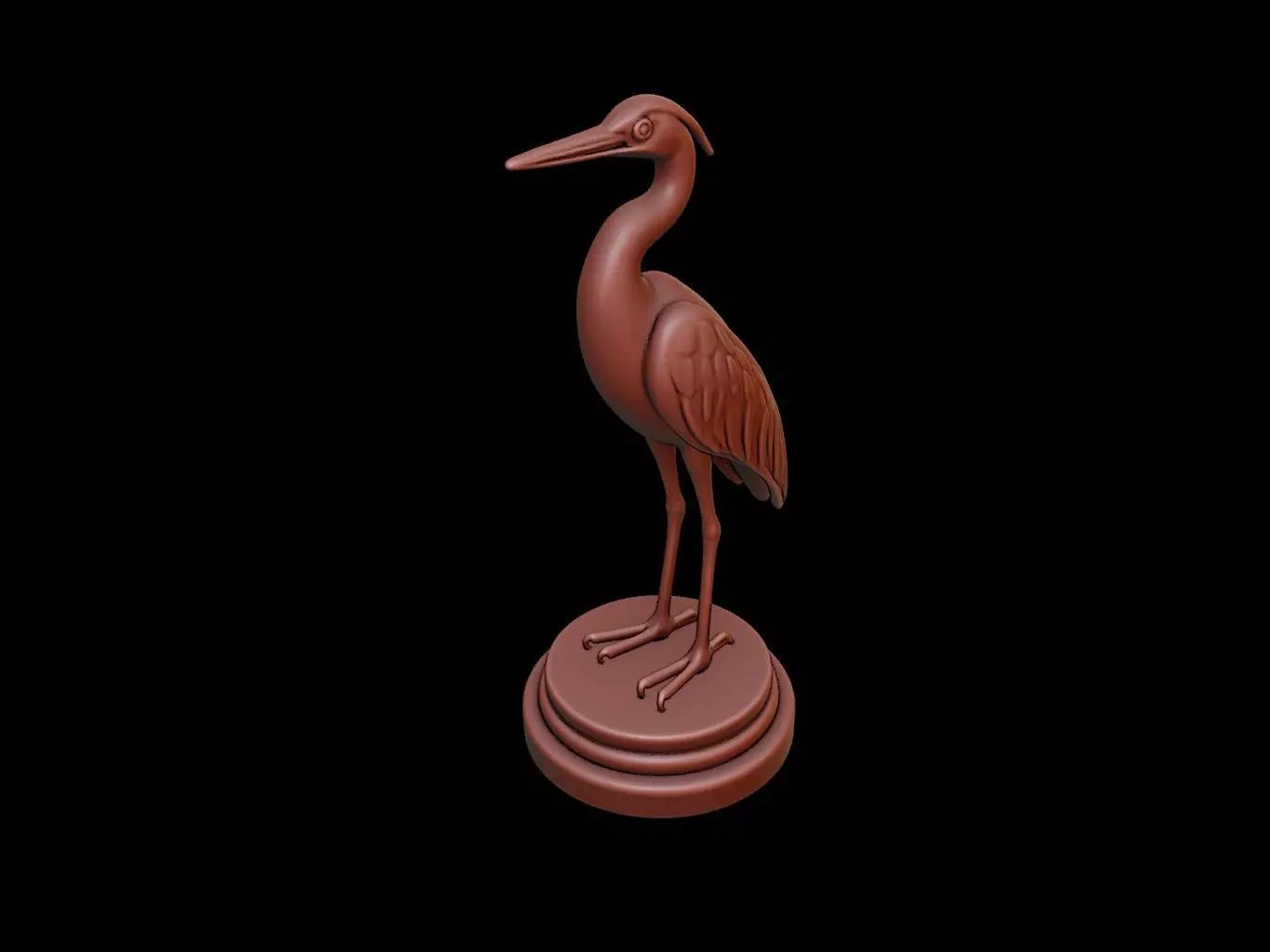 Heron Figure Printable 3D print model