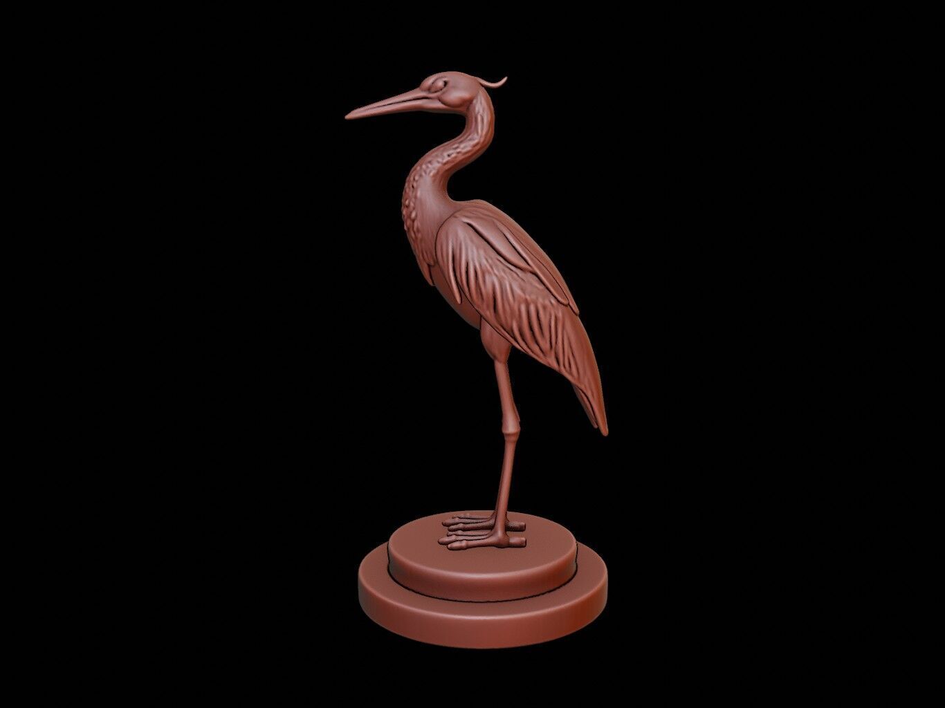 Heron Figure Printable 3D print model_2