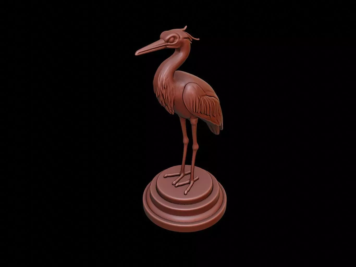 Heron Figure Printable 3D print model
