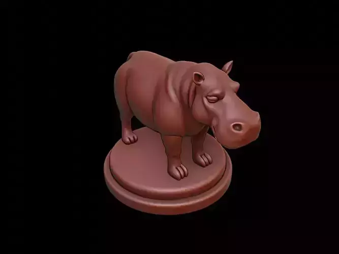 Hippopotamus Figure Printable