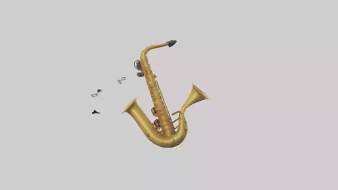 Cartoon Saxophone model