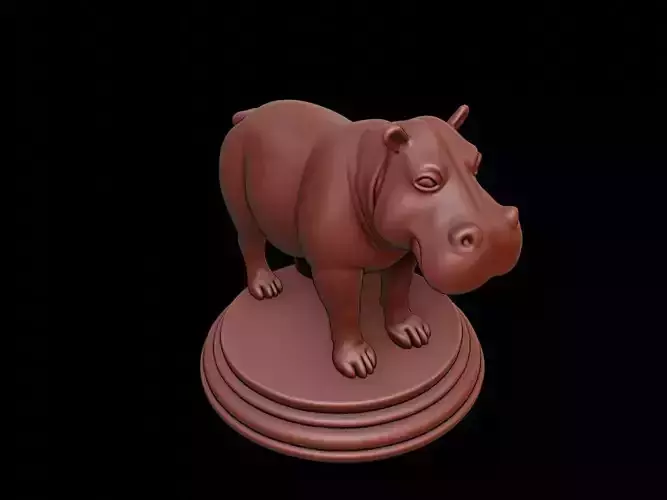 Hippopotamus Figure Printable