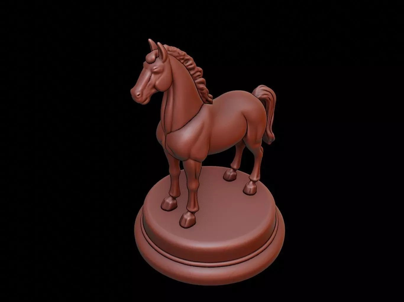 Horse Figure Printable 3D print model_0