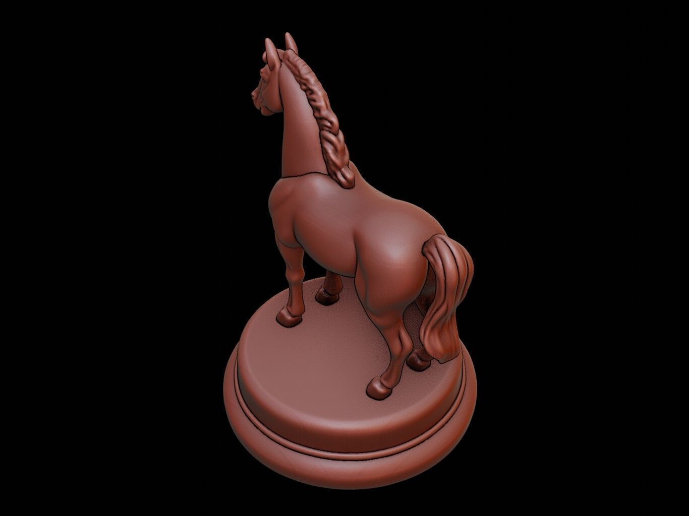 Horse Figure Printable 3D print model_1