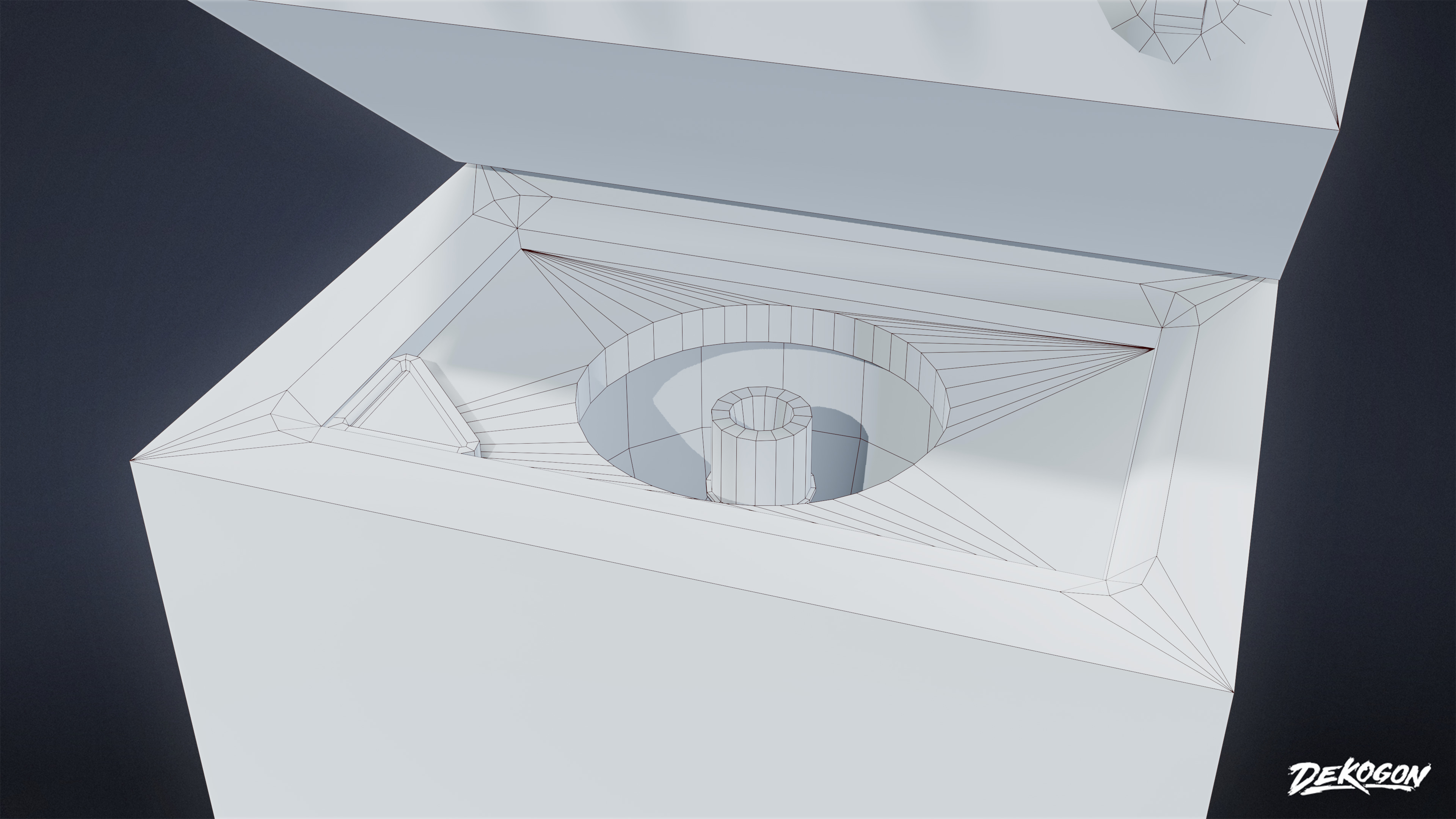 LAUNDROMAT - Standing Laundry Machine 02 - LOW POLY AND NANITE Low-poly 3D model_7