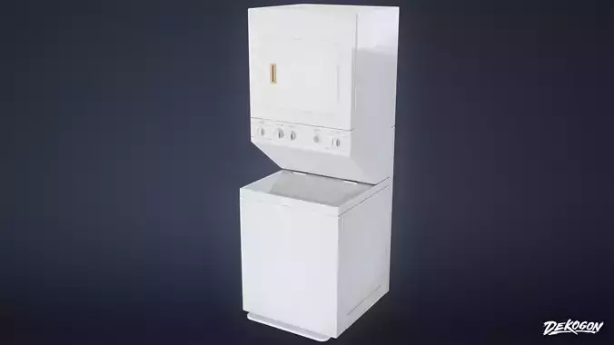 LAUNDROMAT - Standing Laundry Machine 02 - LOW POLY AND NANITE