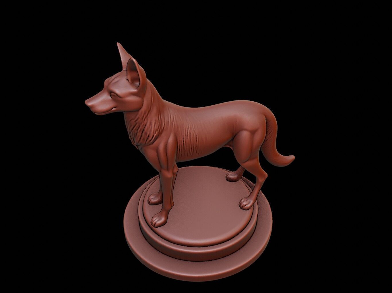 Jackal Figure Printable 3D print model_1