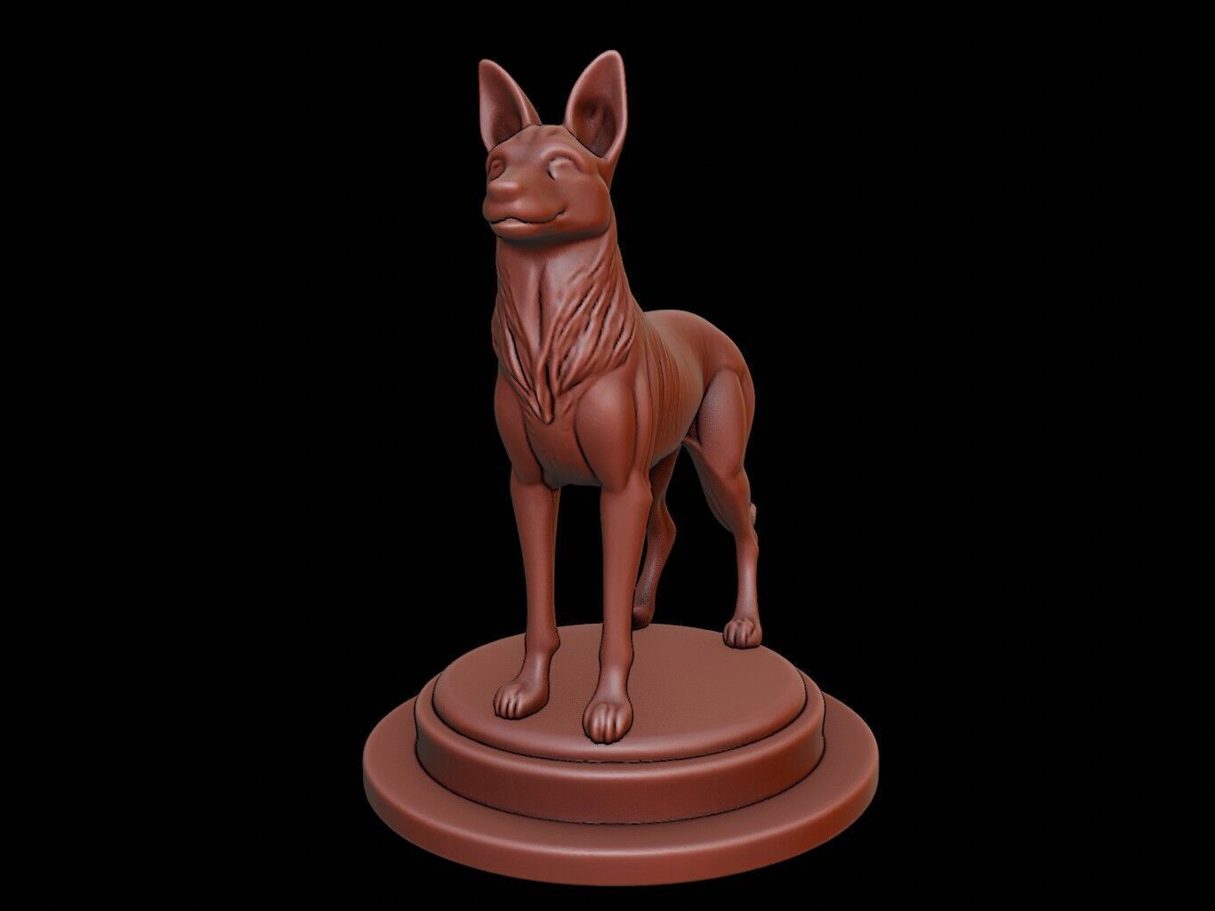 Jackal Figure Printable 3D print model_2
