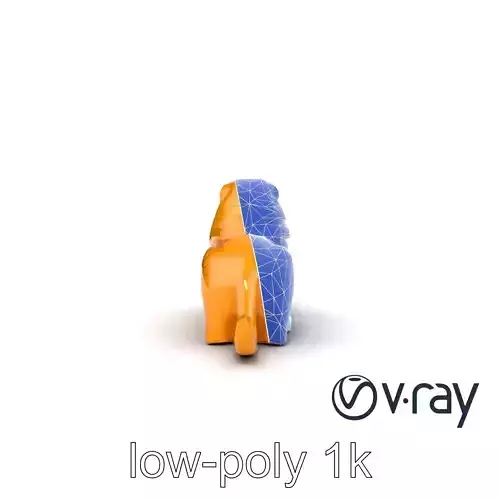 Mystical Sphinx Toy Sculpture model pack Low-poly 3D model