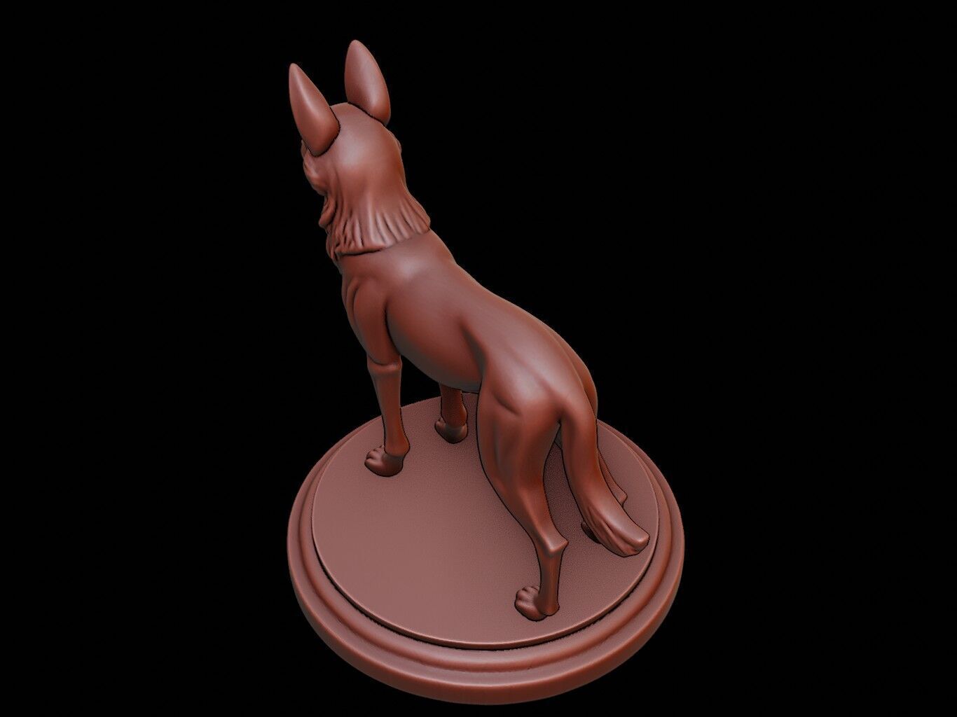 Jackal Figure Printable 3D print model_1