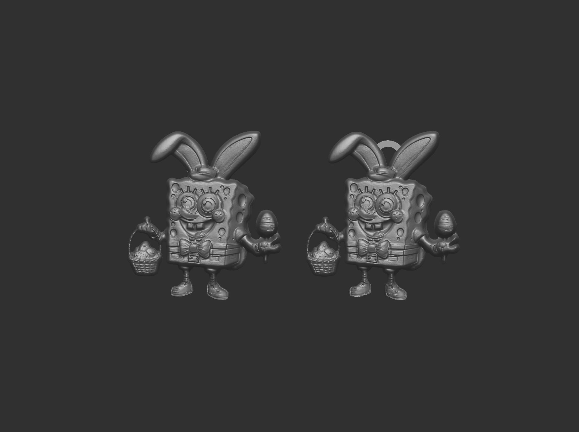 sponch bob easter decor  3D print model_15