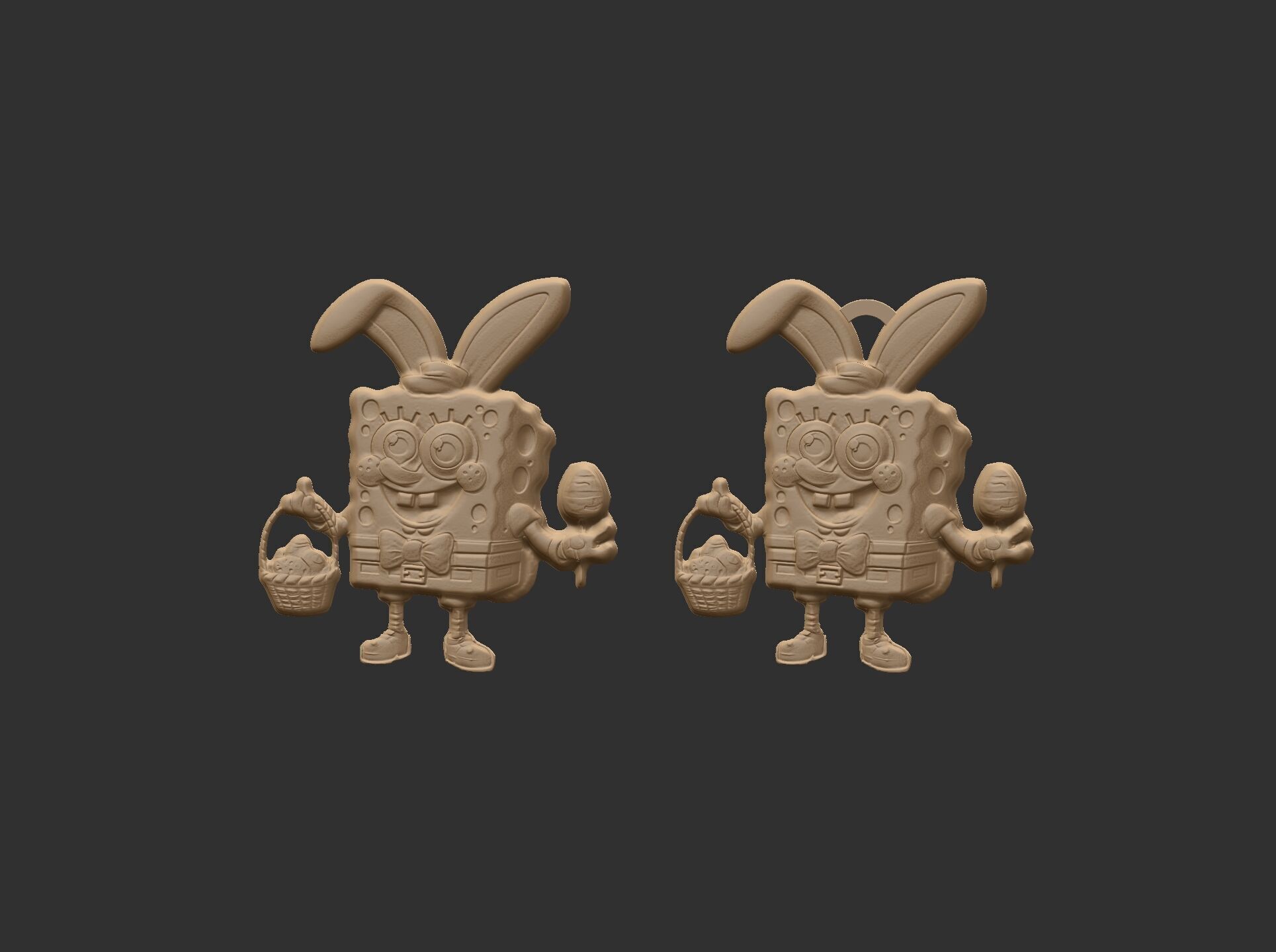 sponch bob easter decor  3D print model_10