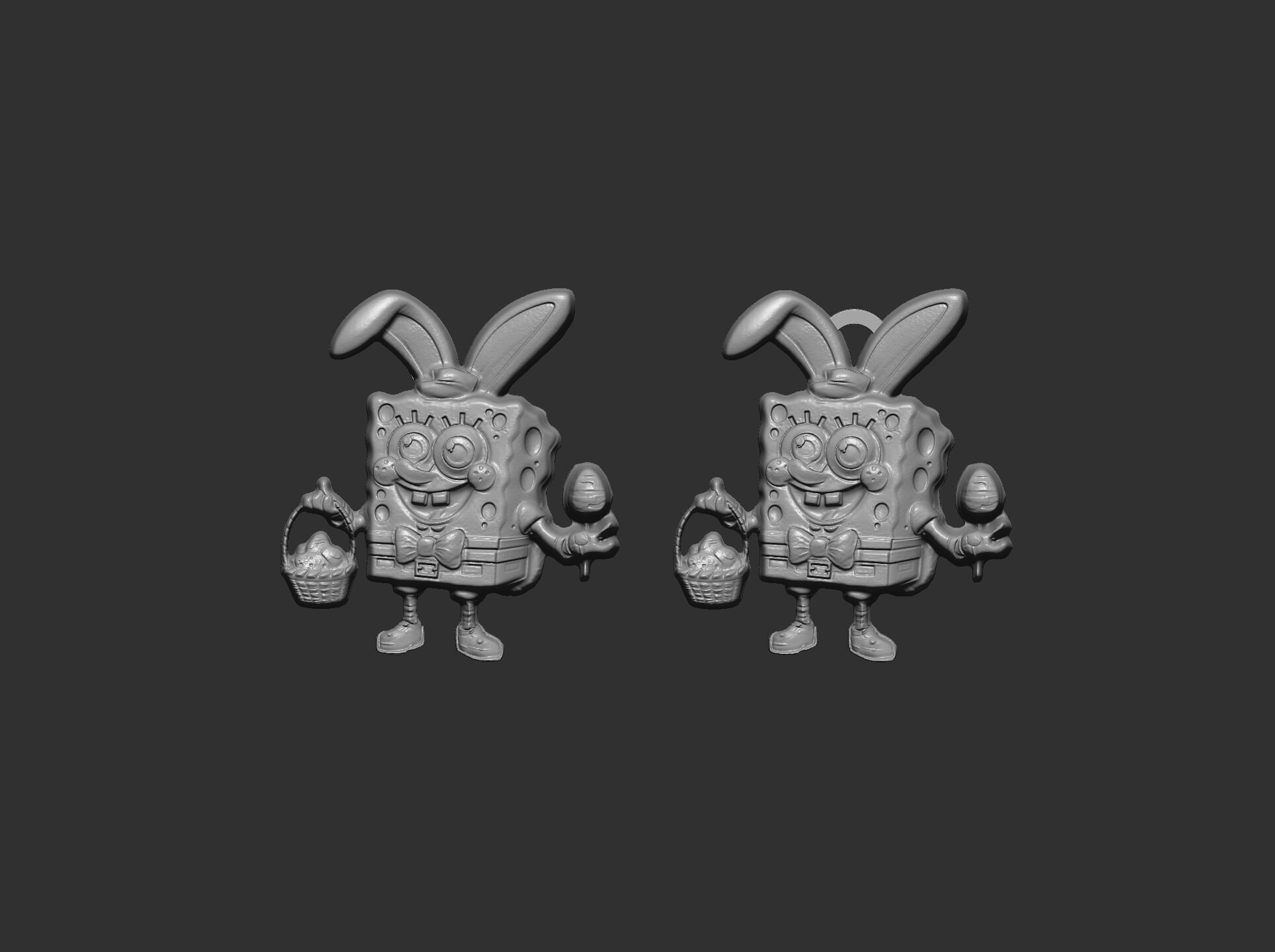 sponch bob easter decor  3D print model_14