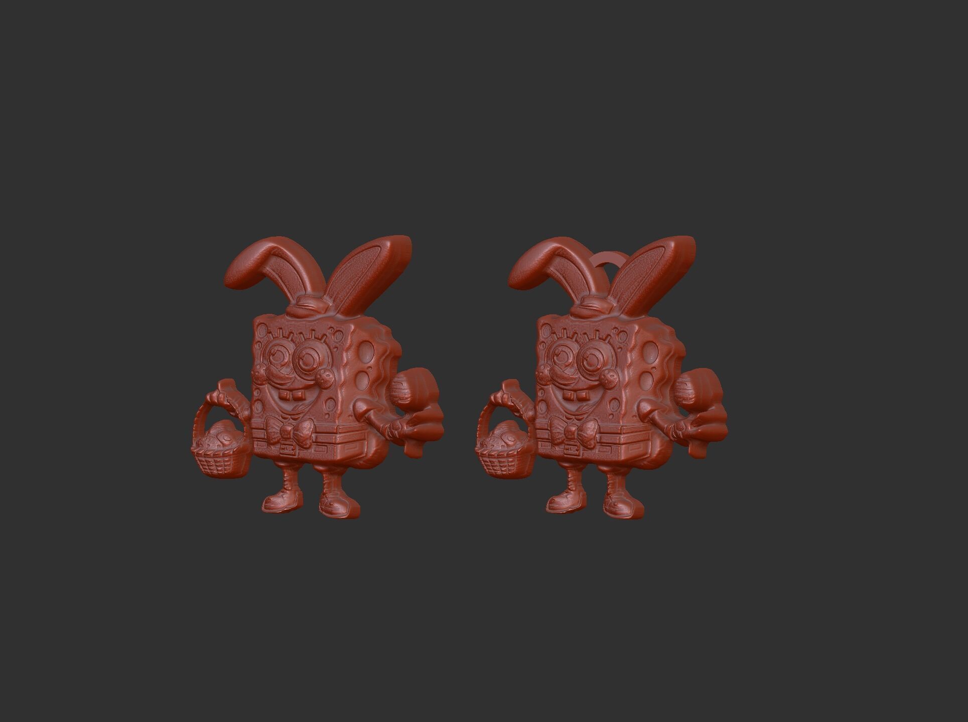 sponch bob easter decor  3D print model_21