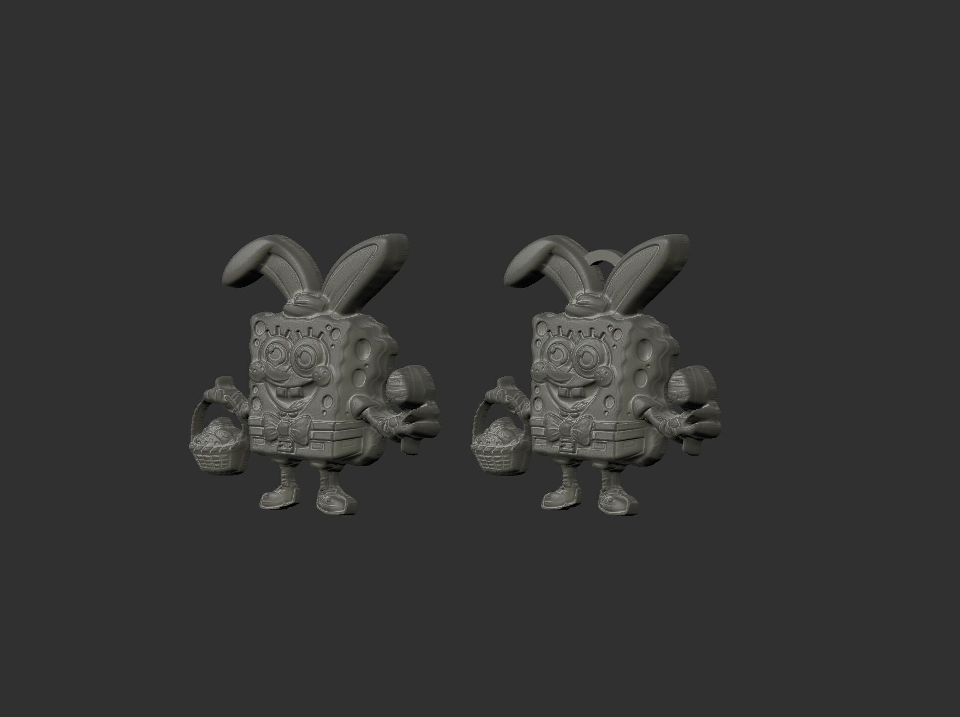 sponch bob easter decor  3D print model_19