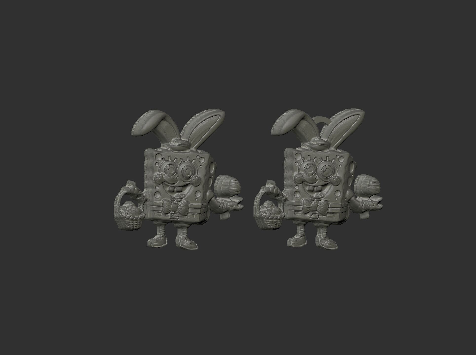 sponch bob easter decor  3D print model_8