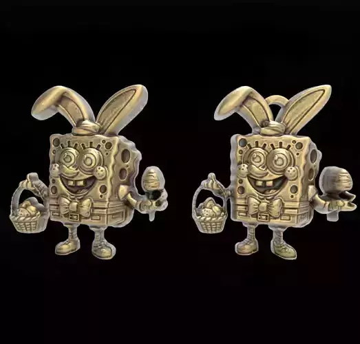 sponch bob easter decor  3D print model