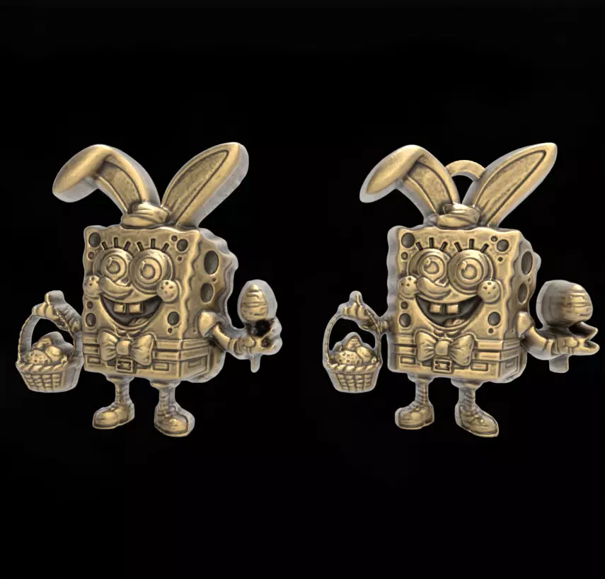 sponch bob easter decor  3D print model_0