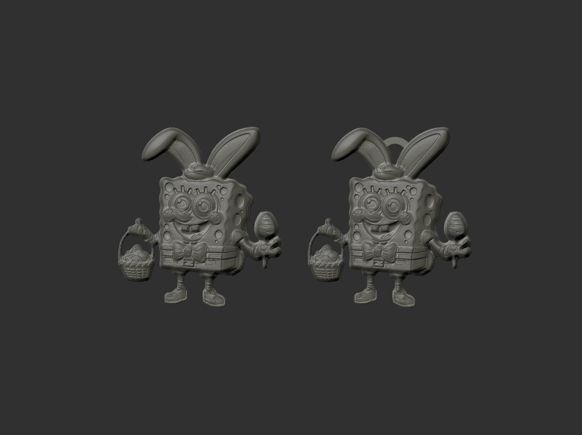 sponch bob easter decor  3D print model_11