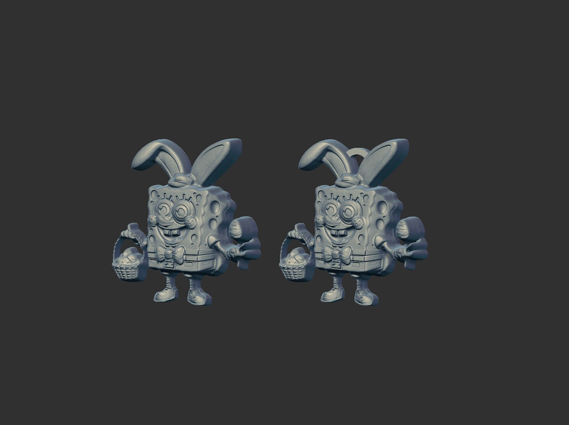 sponch bob easter decor  3D print model_20