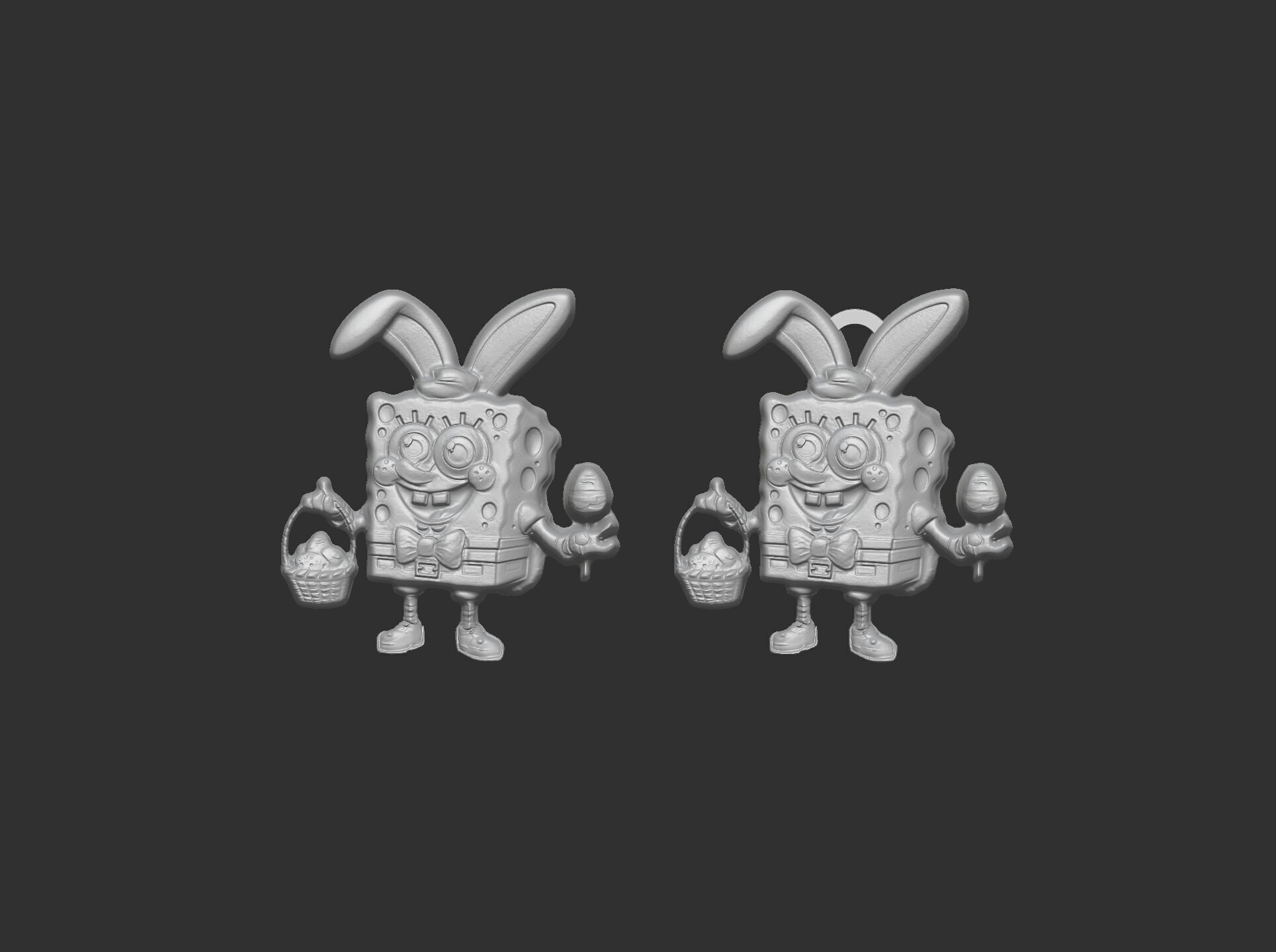 sponch bob easter decor  3D print model_17