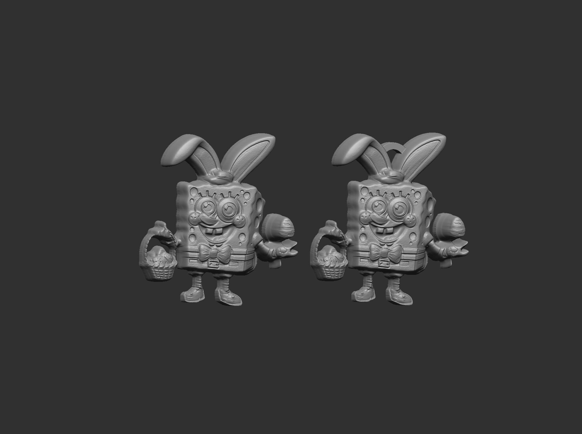sponch bob easter decor  3D print model_5