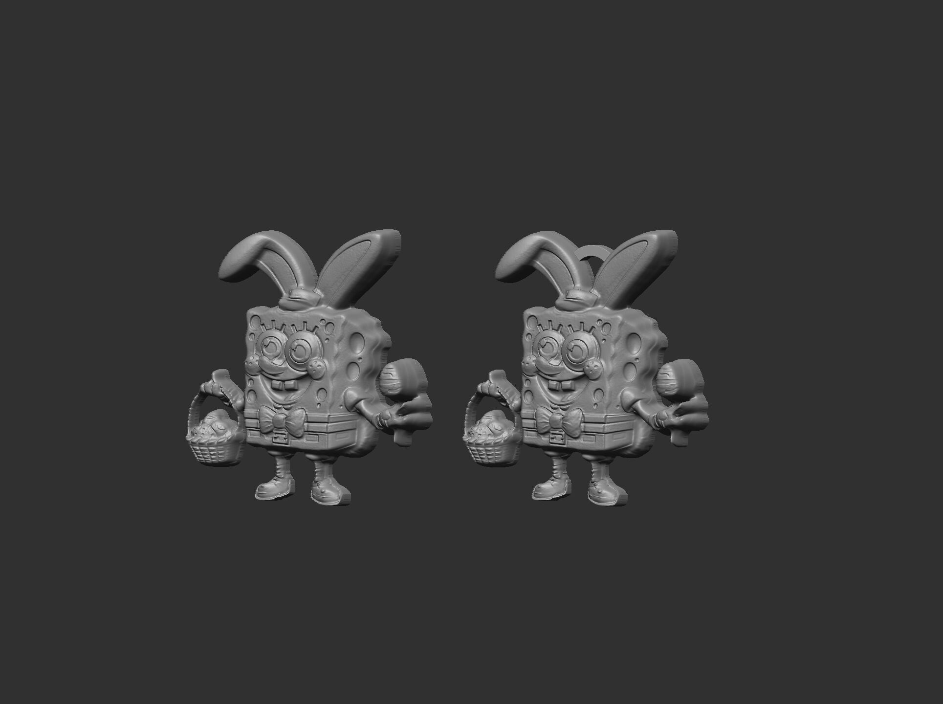 sponch bob easter decor  3D print model_4