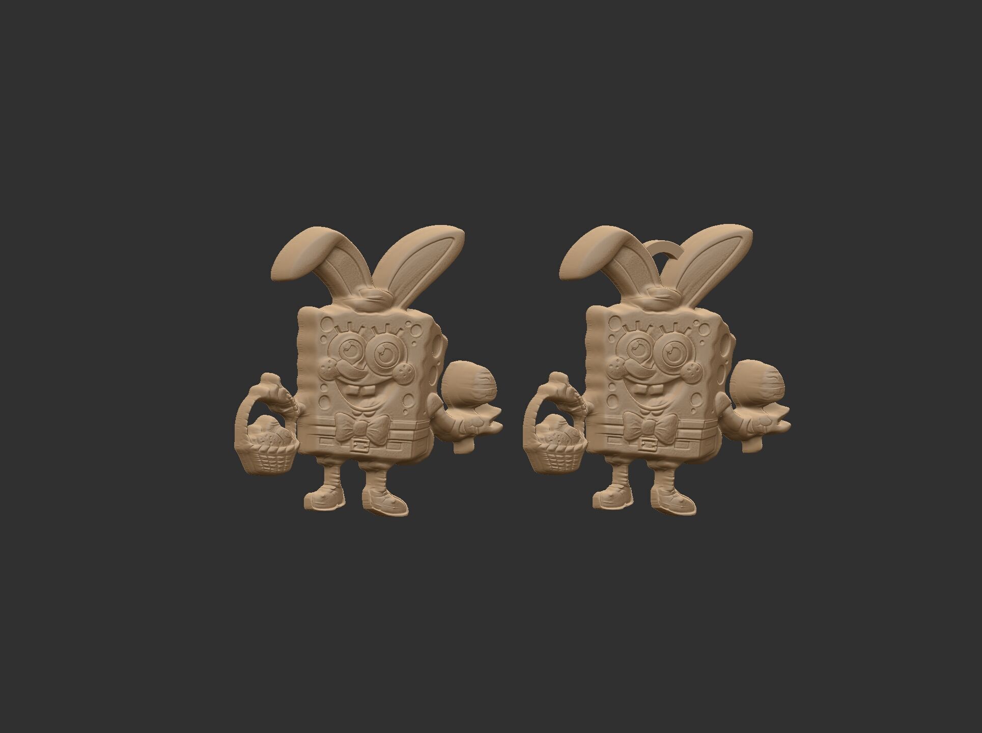 sponch bob easter decor  3D print model_9