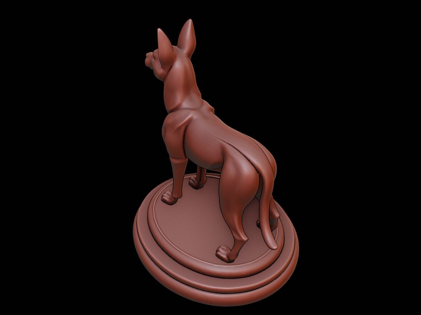 Jackal Figure Printable 3D print model_1