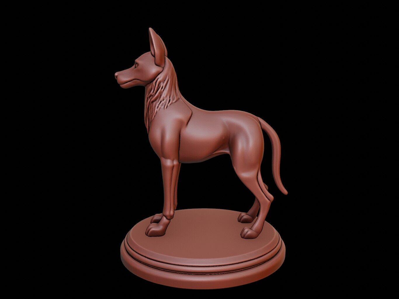 Jackal Figure Printable 3D print model_2