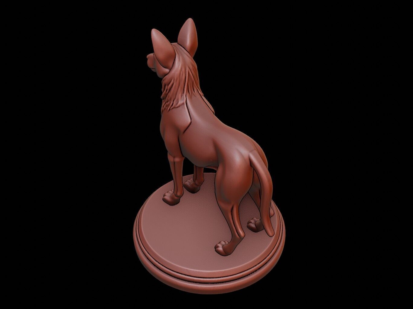 Jackal Figure Printable 3D print model_1