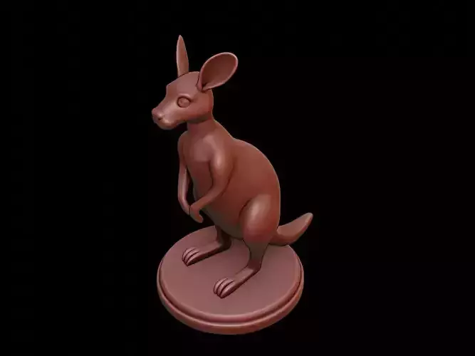 Kangaroo Figure Printable
