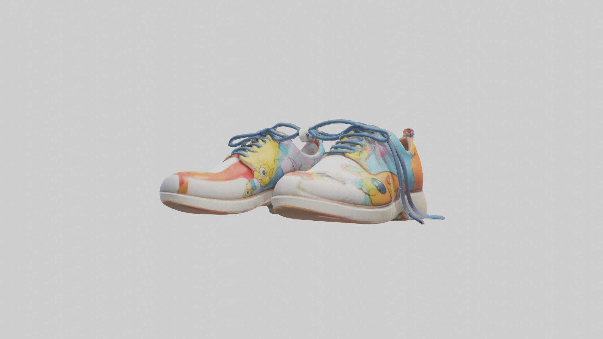 Cartoon Shoes model 3D model_10