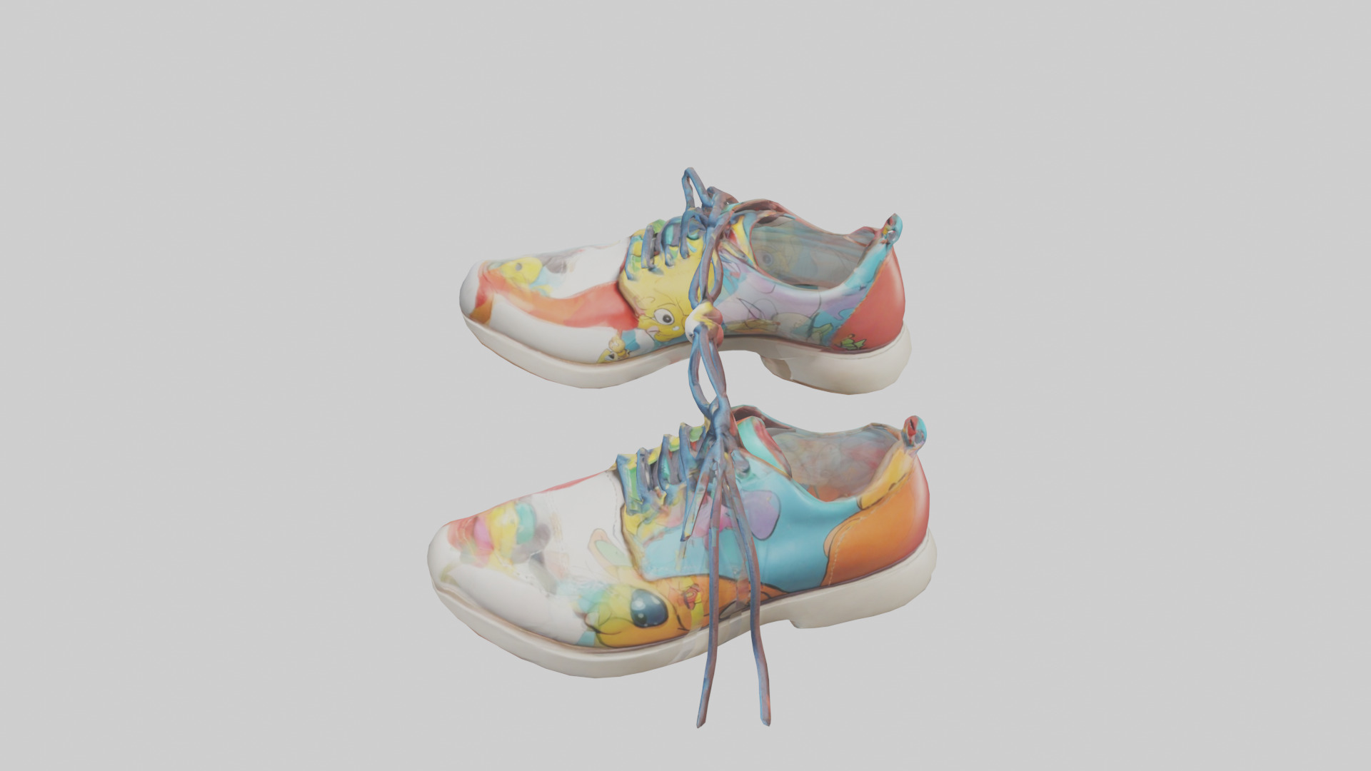 Cartoon Shoes model 3D model_17