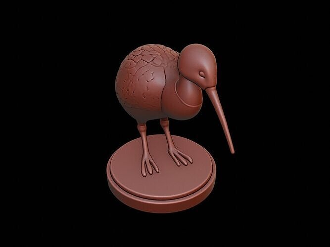 Kiwi Figure Printable 3D print model