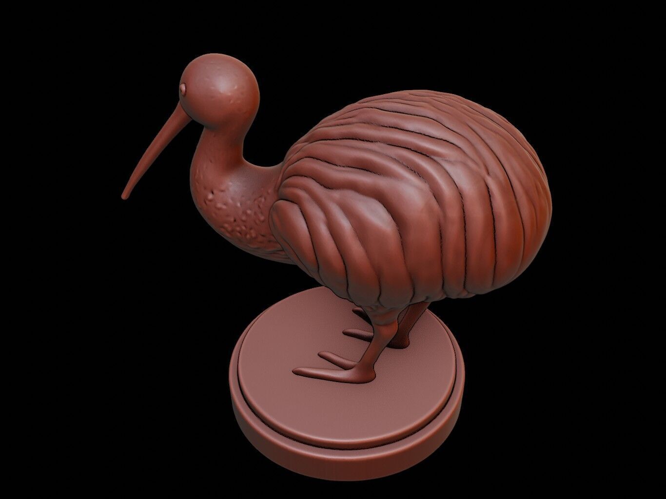 Kiwi Figure Printable 3D print model_1