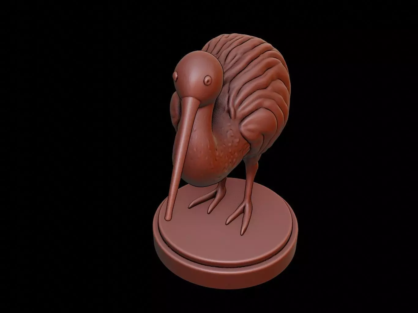 Kiwi Figure Printable 3D print model_0