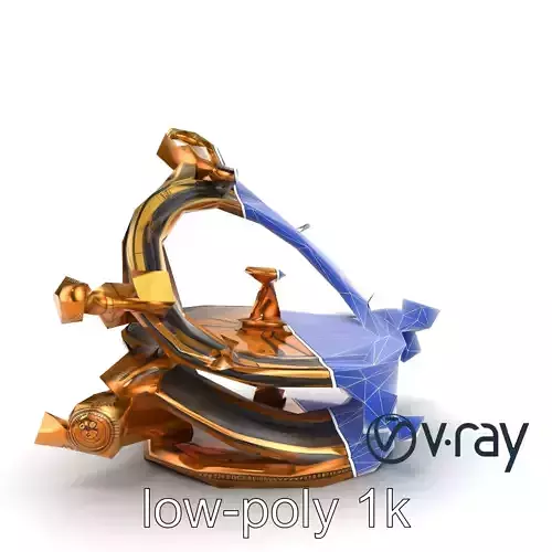 Intricate Brass Astrolabe Scientific Instrument model pack