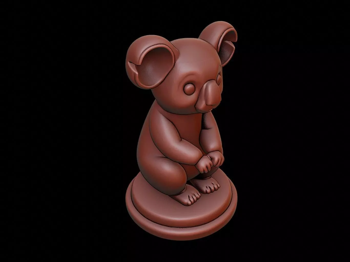 Koala Figure Printable 3D print model_0