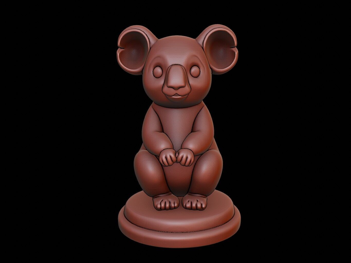 Koala Figure Printable 3D print model_2