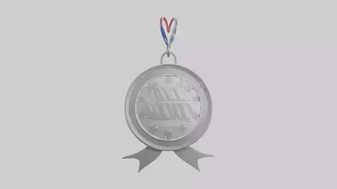 Cartoon Silver Medal