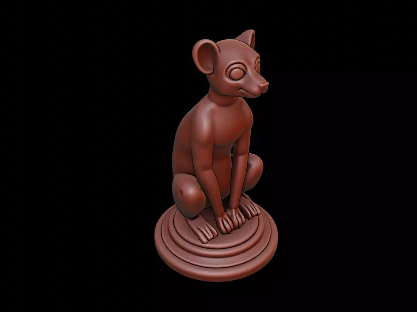 Lemur Figure Printable 3D print model_0