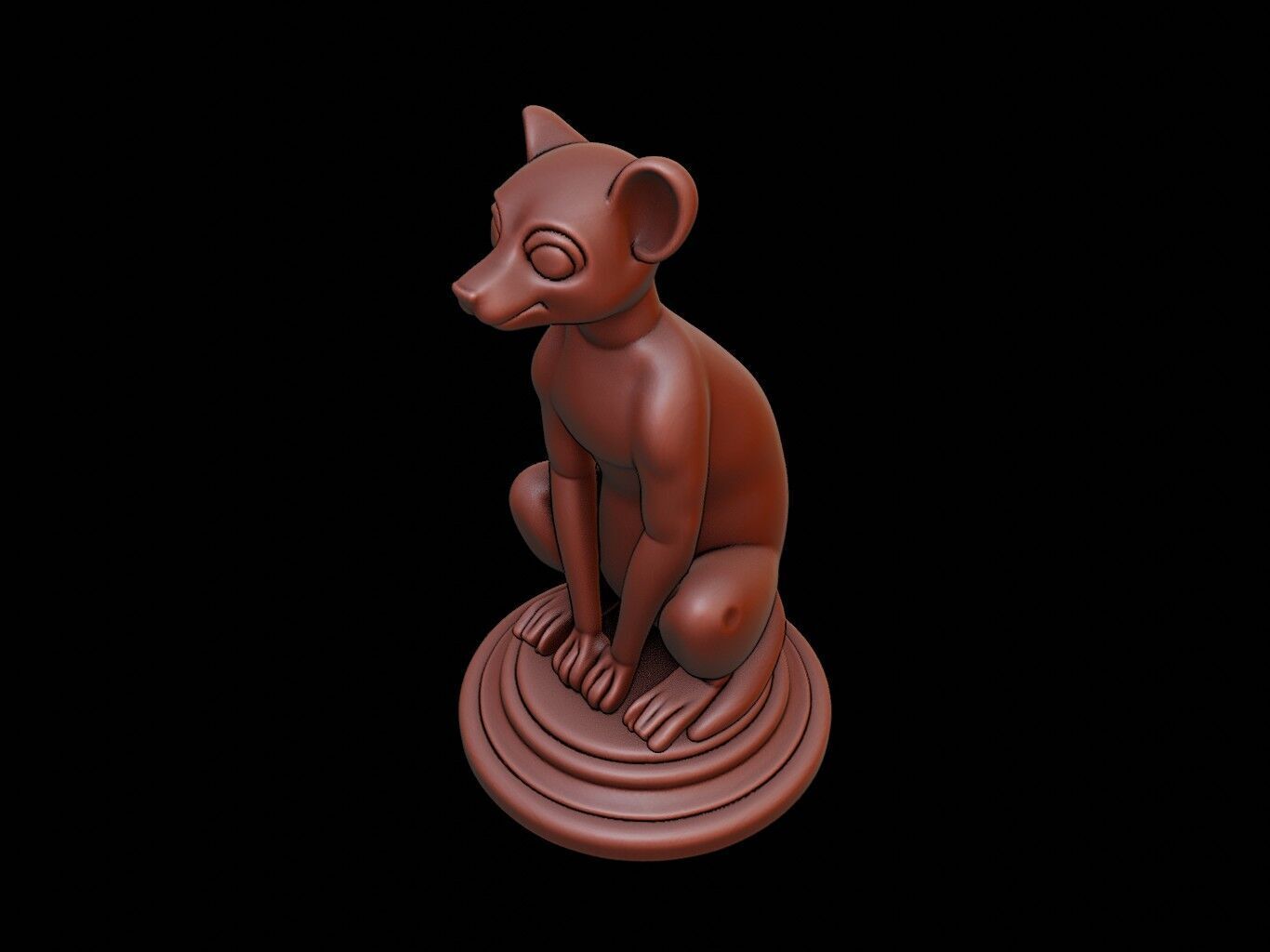 Lemur Figure Printable 3D print model_1