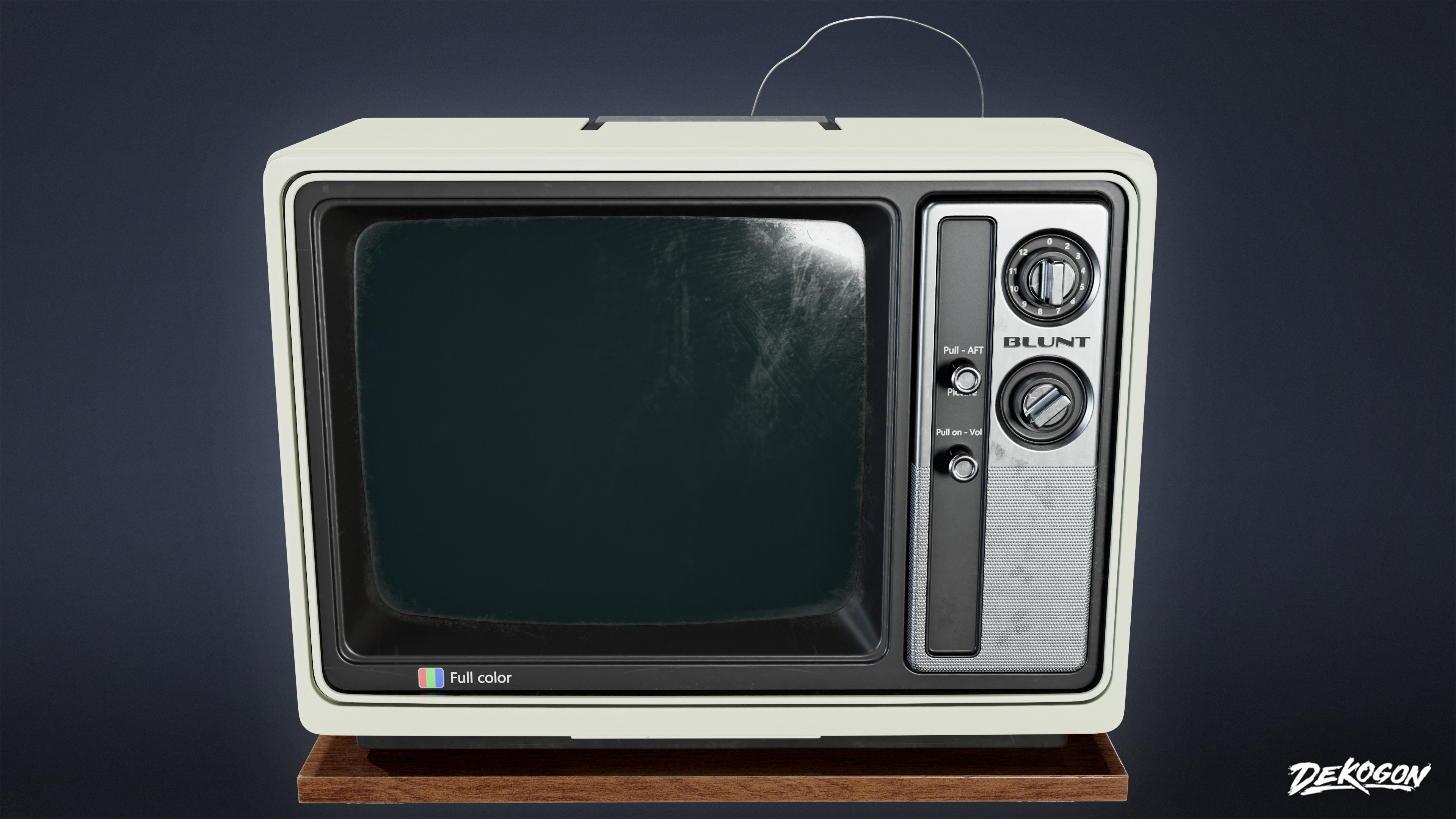 LAUNDROMAT - Television Mounted 01 - NANITE Low-poly 3D model_1