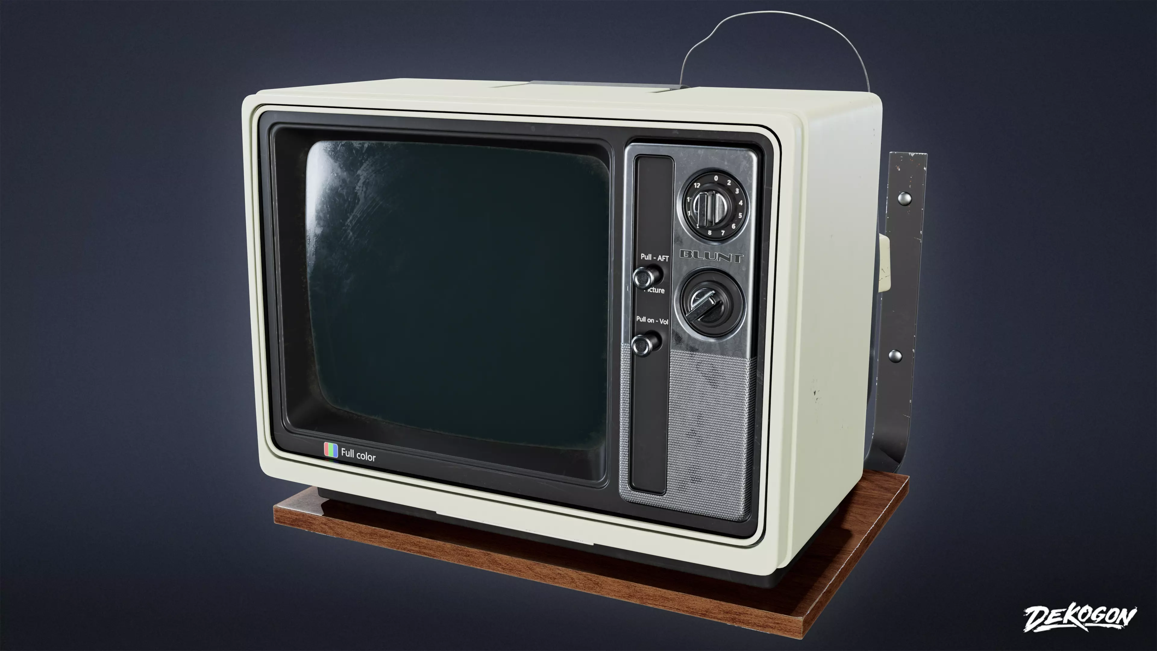 LAUNDROMAT - Television Mounted 01 - NANITE Low-poly 3D model_0