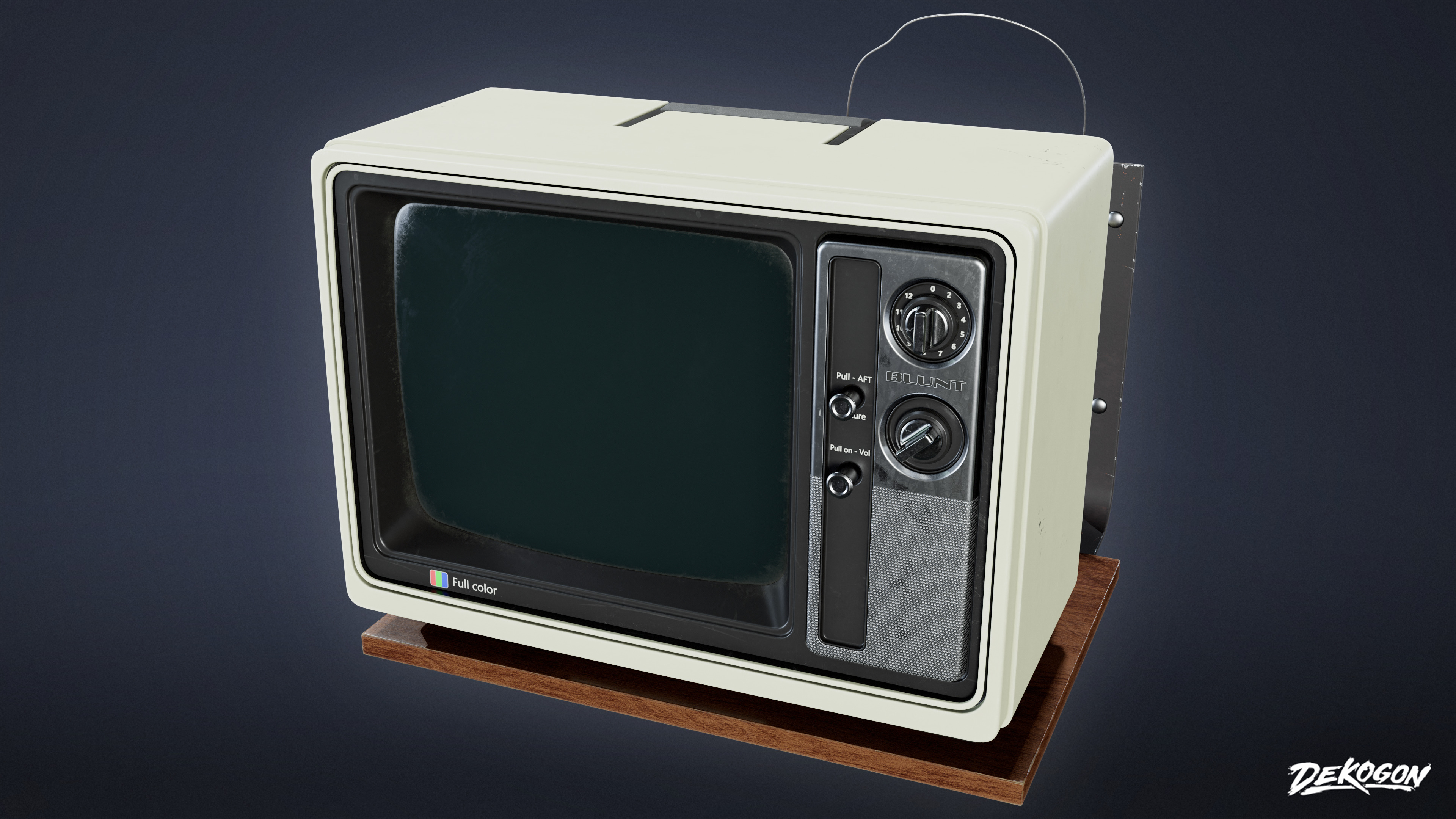 LAUNDROMAT - Television Mounted 01 - NANITE Low-poly 3D model_4