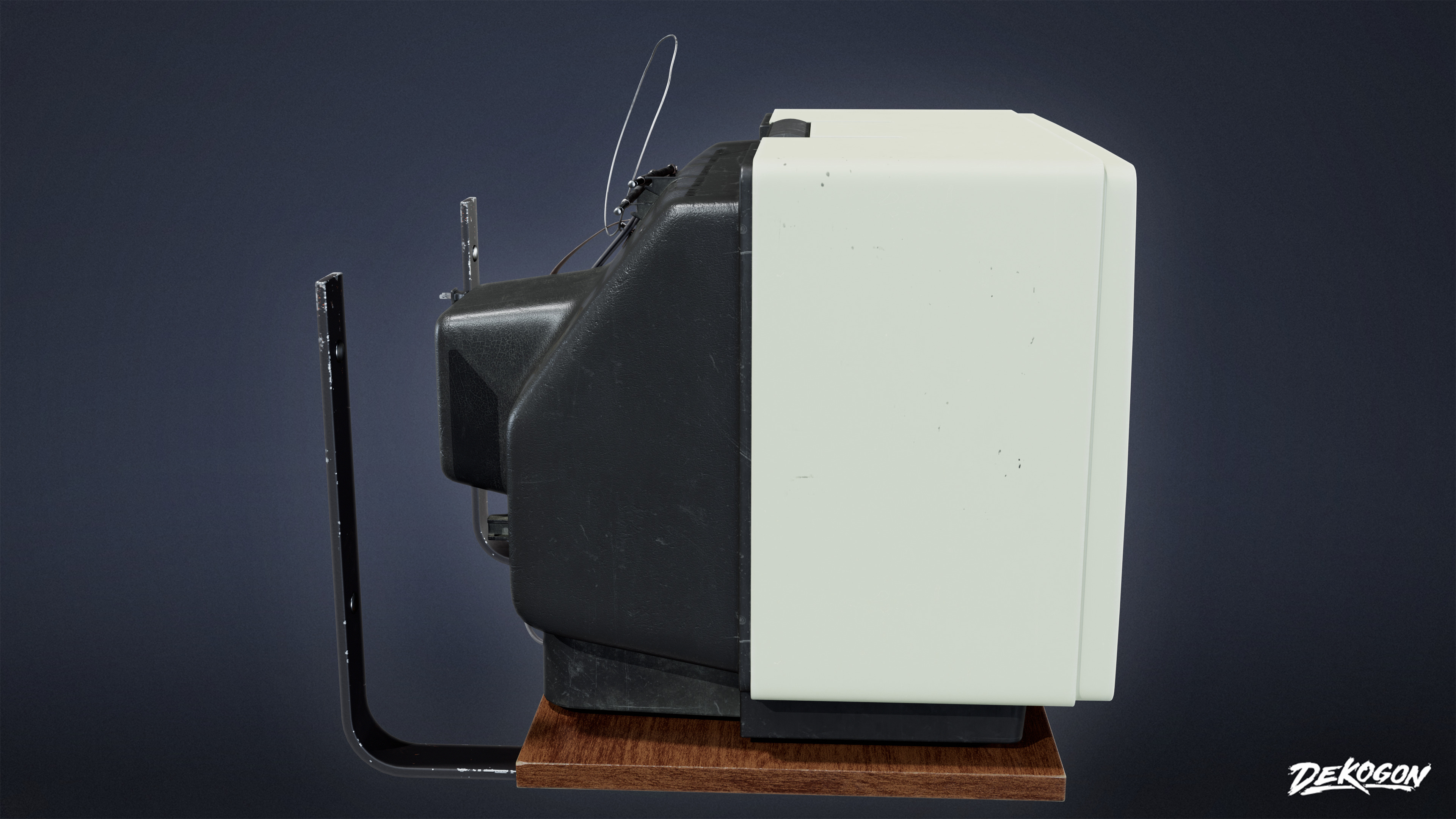 LAUNDROMAT - Television Mounted 01 - NANITE Low-poly 3D model_2