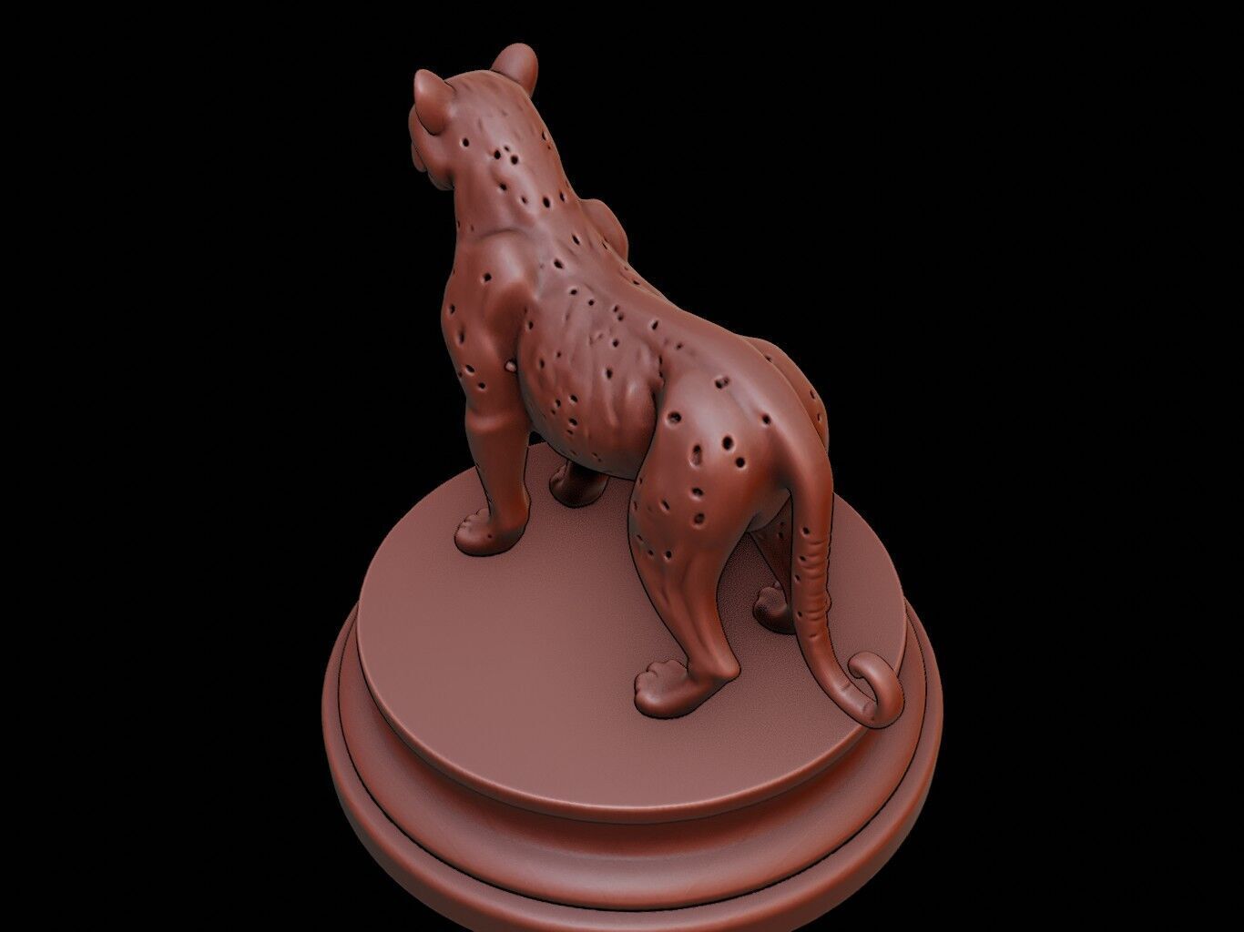 Leopard Figure Printable 3D print model_1